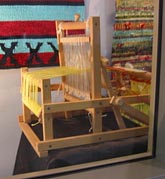 baby loom showing One World Cloth warp and weft